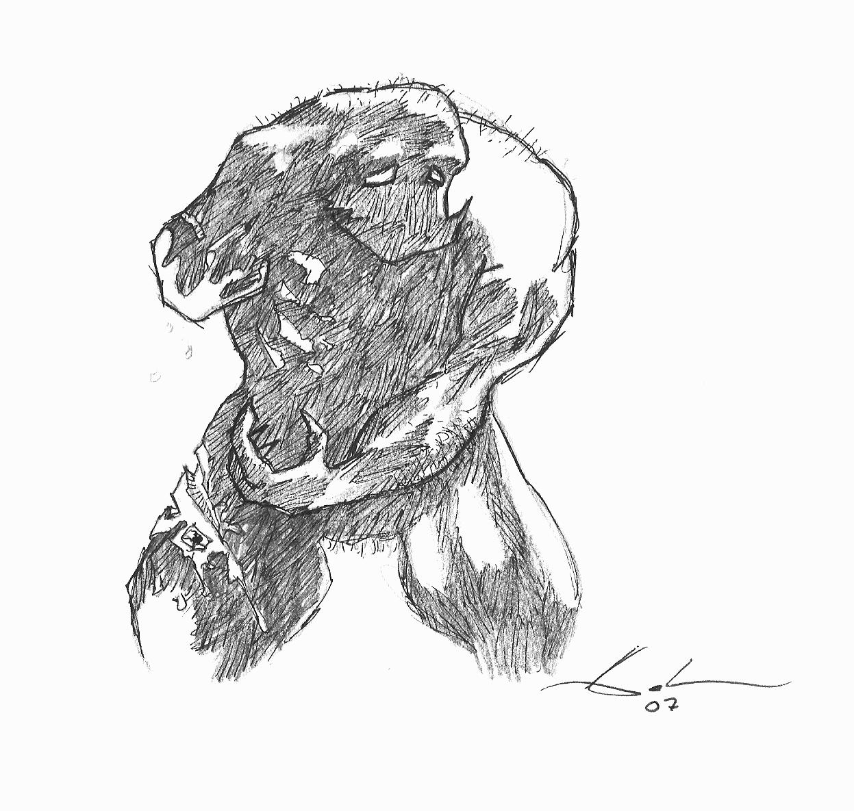 Explosion Sad (Ink&Pencil)